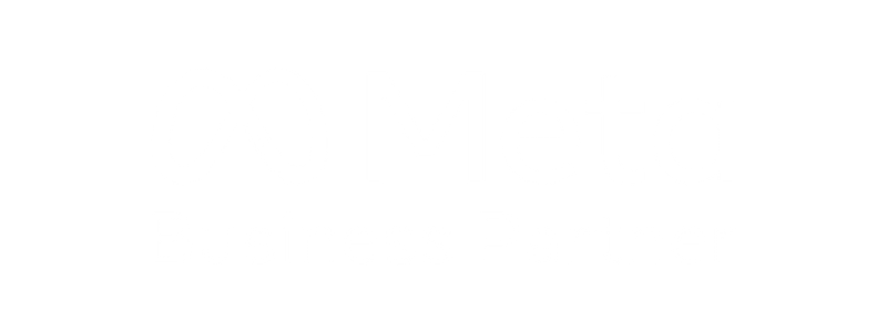 Meta Business Partner logo in white on a black background, with the Meta symbol and text.